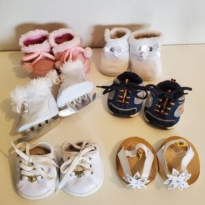 BUILD-A-BEAR Shoes Lot Of 6 Pairs Pink, Sketchers, Boots, Sandals, Skates
